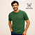 Camiseta masculina algodão egípcio Verde Militar - P - Imagem 5