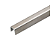 Perfil Inox 304 Listelo em U chão e parede 10mm - Escovado - Imagem 1