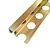 Perfil Alumínio Escadas e Soleira Quadrado, Modelo P (U com base) 12mm - Dourado Brilho - Imagem 8