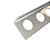 Perfil Inox Escadas e Acabamento de Porcelanato 12mm Modelo Tipo L - Inox Escovado - Imagem 1