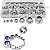 Kit 182 Porcas Bloqueio Autotravante INOX M5 M6 M8 M10 M12 - Imagem 1