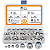 Kit 182 Porcas Bloqueio Autotravante INOX M5 M6 M8 M10 M12 - Imagem 2
