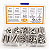 KIT 216 PARAFUSOS SOQUETE HEXAGONAL ALLEN PORCA ARRUELA INOX - Imagem 4