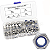 KIT 100 PORCAS BLOQUEIO TRAVA NYLON AUTOTRAVANTE  AÇO INOX - Imagem 1