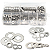 KIT 410 ARRUELAS PLANAS AÇO INOX M2 M2.5 M3 M4 M5 M6 M8 M10 - Imagem 1