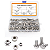 KIT 141 PARAFUSOS PORCAS SEXTAVADOS FLANGE FLANGEADO INOX M6 - Imagem 1