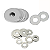 KIT 230 ARRUELAS LISA ABA LARGA INOX M3 M4 M5 M6 M8 M10 M12 - Imagem 5