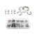Kit Conjunto 580 Anel Arruela Contençao Aço Inox Com Trava - Imagem 5