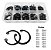 Kit Conjunto 250 Aneis Anel Arruela Contençao Aço Carbono - Imagem 3