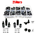 KIT 250 ESPAÇADORES PORCA M3 MOVEIS MADEIRA NYLON PRETO - Imagem 5