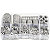 KIT 580 ARRUELAS LISA M2 M2.5 M3 M4 M5 M6 M8 M10 M12 ZINCADA - Imagem 1
