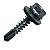 100 PARAFUSOS AUTOPERFURANTE PONTA BROCA SEXT 5/16 12-14X3/4 - Imagem 6