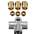 CONECTOR T 3 VIAS 10mm macho TUBO MANGUEIRA FREIO CARRO MOTO - Imagem 4