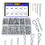 KIT 458 GRAMPOS R TRAVAS PINOS CONTRAPINO ENGATE EIXO CLIPES - Imagem 2