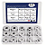 KIT 100 ARRUELAS PLANAS EM AÇO INOX GROSSAS LARGAS M3 A M12 - Imagem 3