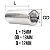 CONECTOR ALONGADOR PORCA PARAFUSO 15mm, 1pc M12x18 AÇO INOX - Imagem 4