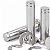 2 Pino PASSADOR Cabeça Plana M8 100MM ANEL EIXO CIRCLIP INOX - Imagem 6