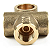 CONECTOR T 3 VIAS 10mm 3/16 macho TUBO MANGUEIRA FREIO MOTO - Imagem 3