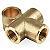 CONECTOR T 3 VIAS 10mm 3/16 macho TUBO MANGUEIRA FREIO MOTO - Imagem 1