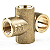 CONECTOR T 3 VIAS 10mm 3/16 macho TUBO MANGUEIRA FREIO MOTO - Imagem 2