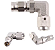 ADAPTADOR CONETOR MANGUEIRA FREIO HIDRAULICO INOX R 90° AN3 - Imagem 1