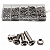 KIT 500 PARAFUSOS ALLEN CABEÇA REDONDA INOX PORCAS M3 M4 M5 - Imagem 1