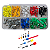 KIT 400 CONECTORES ISOLADOS TERMINAIS TUBOLAR  ILHOS ISOLADO - Imagem 5