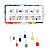 KIT 400 CONECTORES ISOLADOS TERMINAIS TUBOLAR  ILHOS ISOLADO - Imagem 2