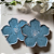 Porta-copos flor (conjunto de 2 unidades) com detalhes na cor prata - Imagem 2