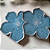 Porta-copos flor (conjunto de 2 unidades) com detalhes na cor prata - Imagem 1