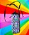 Bolsa Garrafinha de Água Gotas Coloridas - Imagem 1