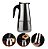 Cafeteira Expresso Italiana Inox 6 Cafés Xícaras Aço Inox Hauskraft - Imagem 1