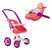 Carrinho De Boneca Bebê Infantil Confort Baby 2 Em 1 Passeio - Imagem 2