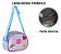 Kit Mochila De Carrinho Holográfica  Lancheira Térmicas Estojo Duplo - Imagem 6