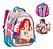 Mochila Costas Escolar Menina Princesa Sereia 3d - Imagem 2