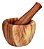 Pilão Com Socador Acácia Natural | Mimo Style Wood | Para Temperos E Ervas - Imagem 1