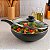 Frigideira Wok Antiaderente C/ Tampa Vidro Cor Grafite 2,8l Mta - Imagem 1