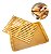 Tábua Migalheira Bambu 4 Em 1 36x24cm Pães E Bolos Cozinha Lisa Bambu Natural - Imagem 1