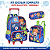 Kit Mochila Rodinhas Lancheira Estojo Infantil Gato Galactico - Imagem 4