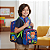 Kit Mochila Rodinhas Lancheira Estojo Infantil Gato Galactico - Imagem 3