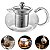 Bule Para Chá Borossolicato E Aço Inox Com Infusor 650ml - Imagem 1