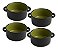 Conjunto 4 Mini Cocottes Panelinha Com Alça Cerâmica Forno 310ml - Imagem 19