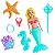 Boneca Sereia Maggie Com Acessórios Fundo Do Mar 7pçs - Imagem 1