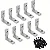 Kit Conector Angular L para Perfil Alumínio Linha 30 - Imagem 1