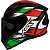 CAPACETE ASX CITY START BRILHO PRETO/VERMELHO/VERDE - Imagem 1