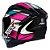 CAPACETE ASX CITY START BRILHO PRETO/TURQUESA/ROSA - Imagem 4