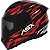 CAPACETE ASX CITY ARROW BRILHO PRETO/VERMELHO/BRANCO - Imagem 1