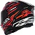 CAPACETE ASX CITY ARROW BRILHO PRETO/VERMELHO/BRANCO - Imagem 4