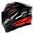 CAPACETE ASX CITY ARROW BRILHO PRETO/GRAFITE/VERMELHO - Imagem 3