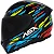 CAPACETE ASX CITY ARROW BRILHO PRETO/AZUL/AMARELO - Imagem 1